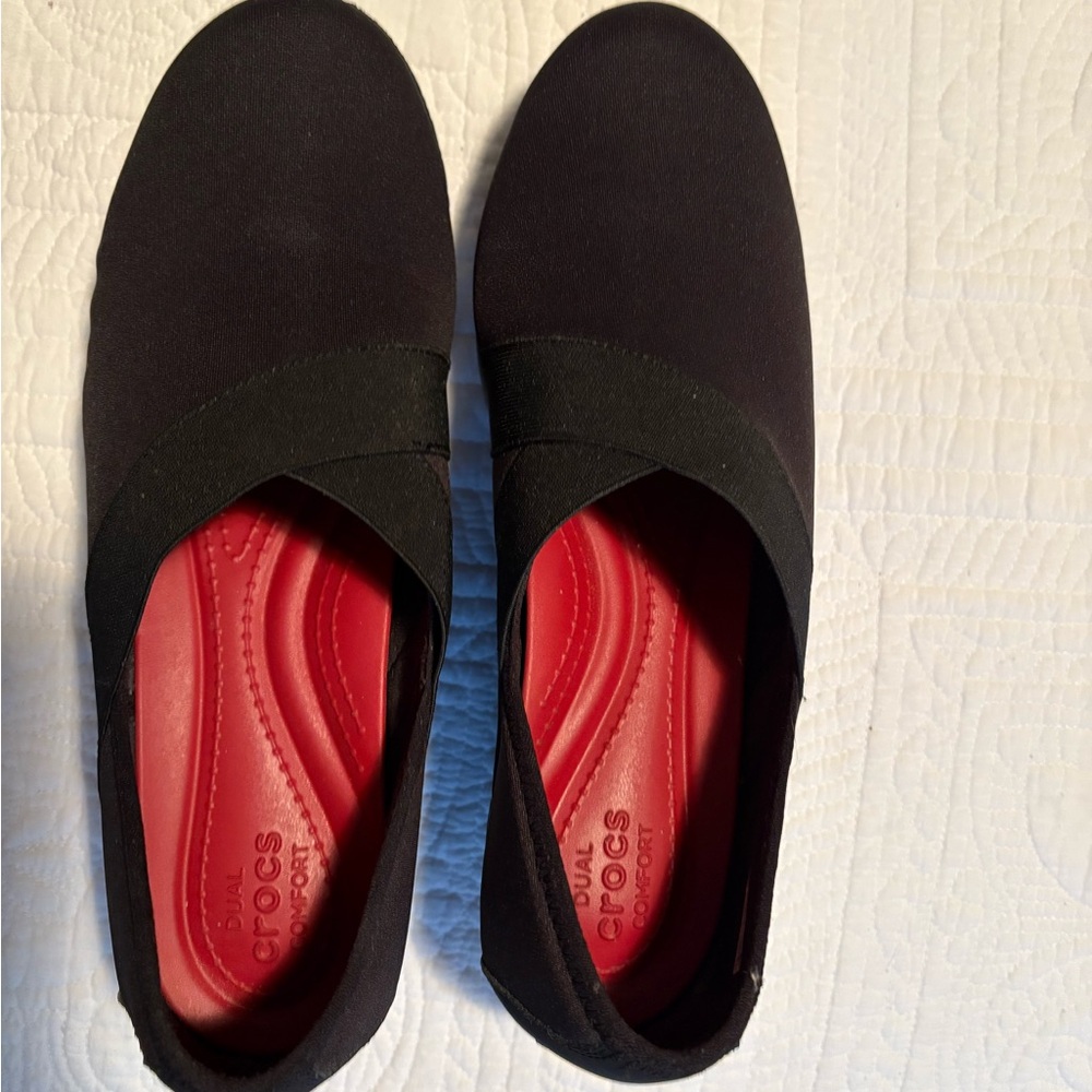 Crocs Black Slip-On Shoes